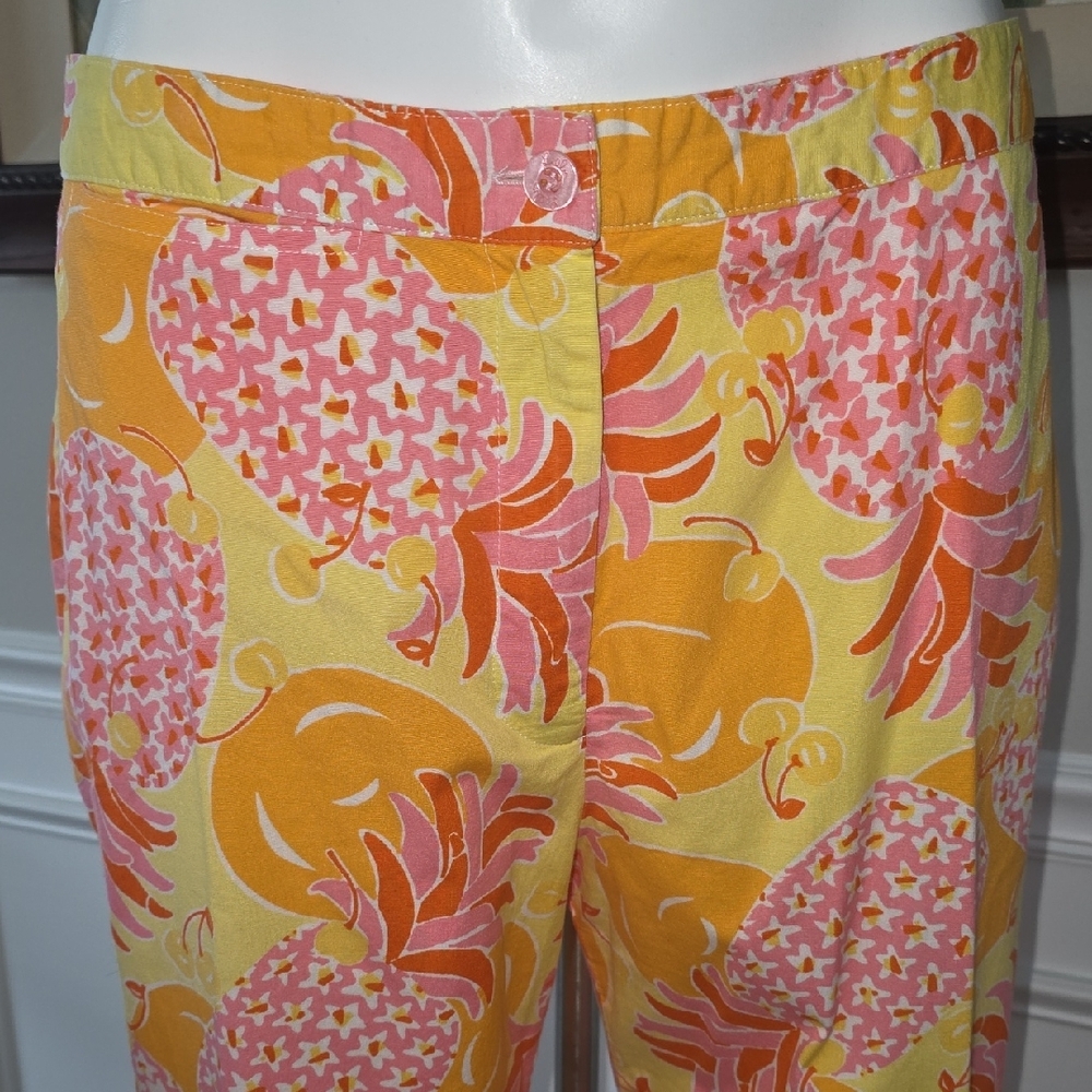 Lilly Pulitzer Orange and Pink Floral Top - Picture 4 of 7